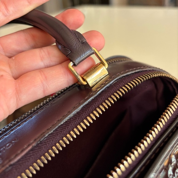 SOLD DO NOT BUY Louis Vuitton Amarante Monogram Vernis Melrose Bag Burgundy - Picture 14 of 16